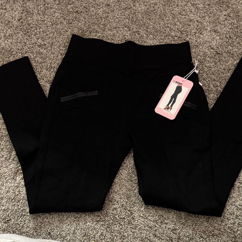 Ci Sono Black Leggings